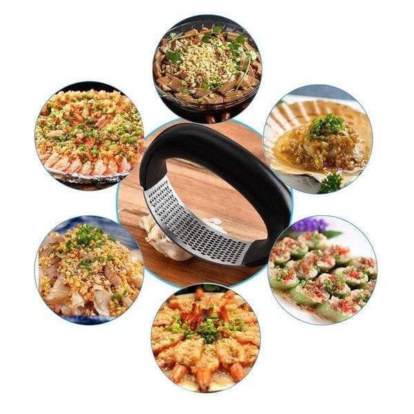 Espremedor Amassador de Alho Inox