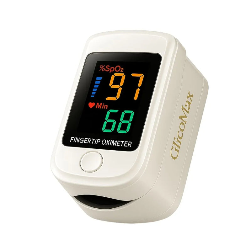 Kit 2 GlicoMax Medidor de Glicose a Laser e Oximetro - Portátil, Seguro e Prático